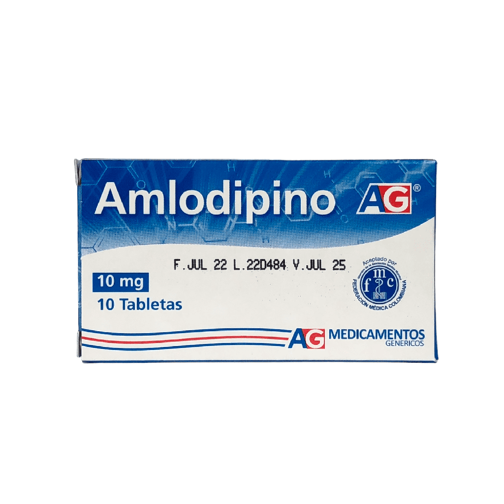 Amlodipino 10 Mg Caja x 10 Tabletas (American Generics)