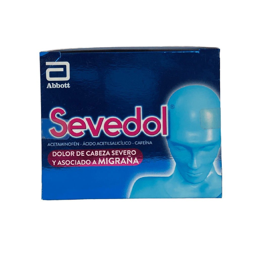 Sevedol (Acetaminofen+Asa+Cafeina) Caja x 60 Tabletas (Lafrancol)