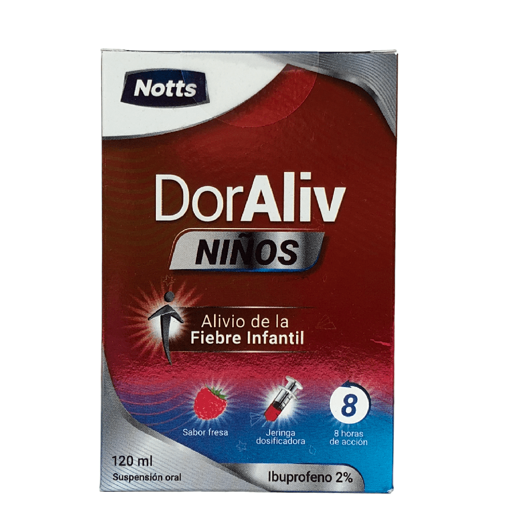 DorAliv Niños (Ibuprofeno) 2% Suspension Oral Frasco x 120ml (Vivunt)