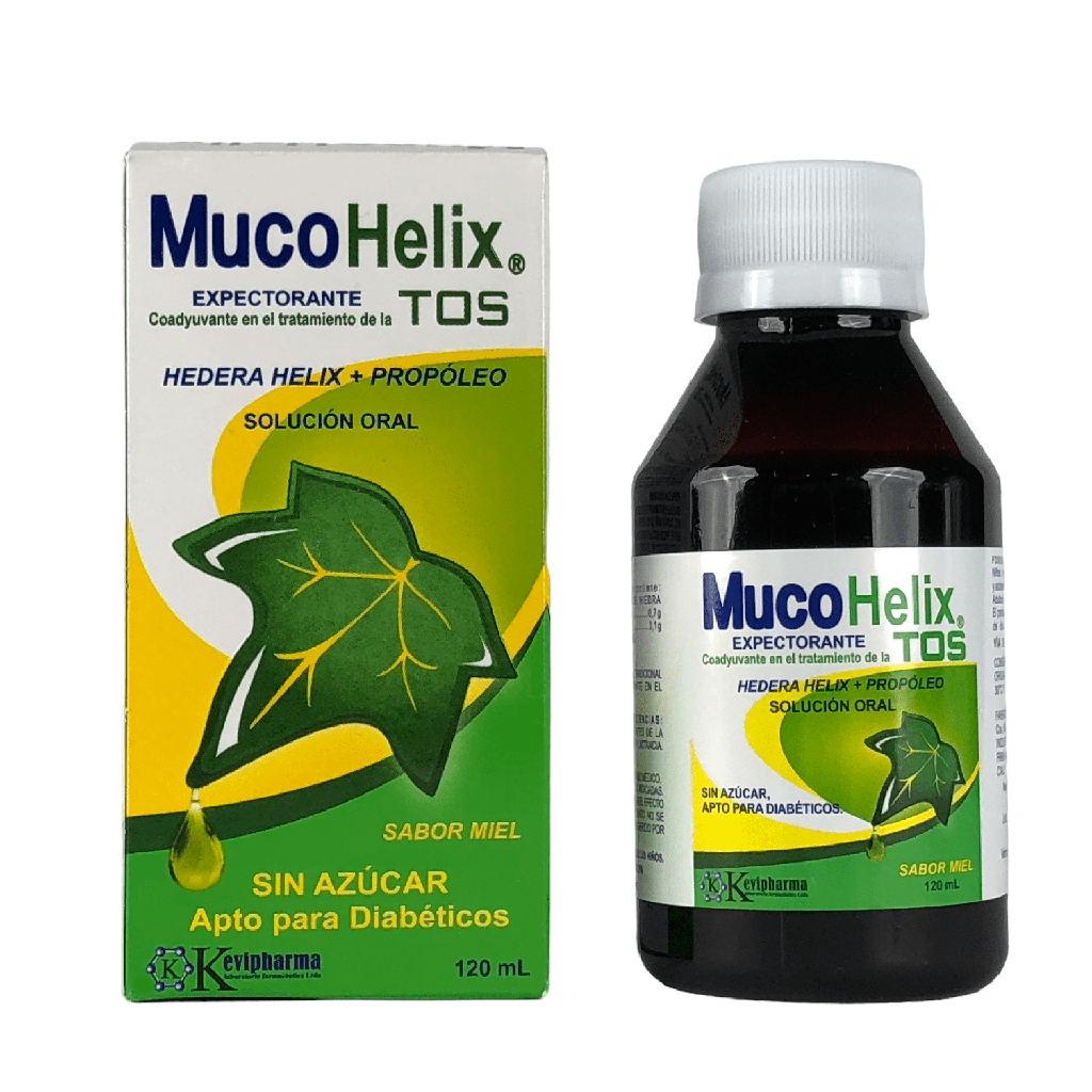 MucoHelix Tos (Hedera Helix+Propoleo) Jarabe Frasco x 120 Ml (KeviPharma)