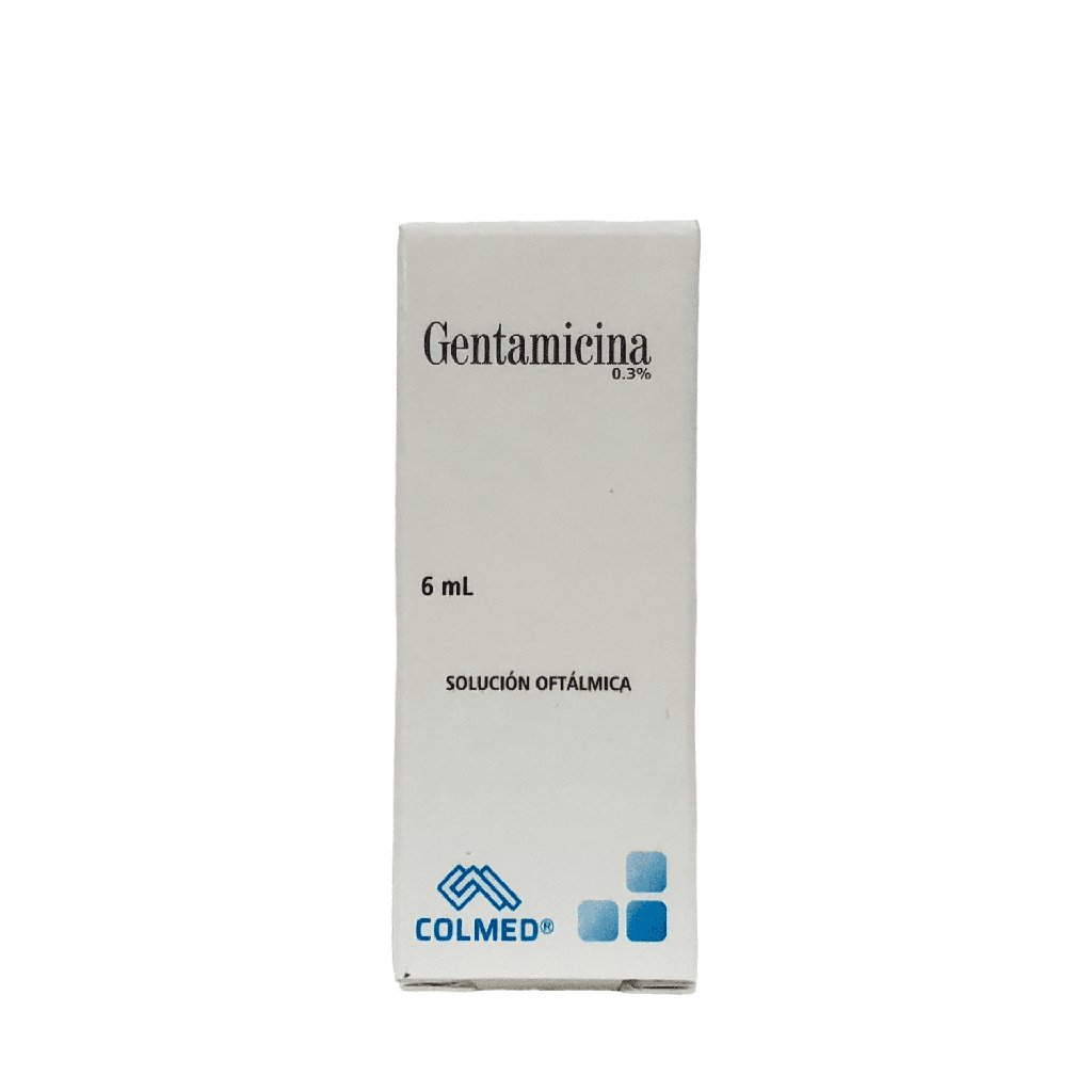 Gentamicina 0.3% Gotas Oftalmicas Frasco x 6 Ml (Colmed)