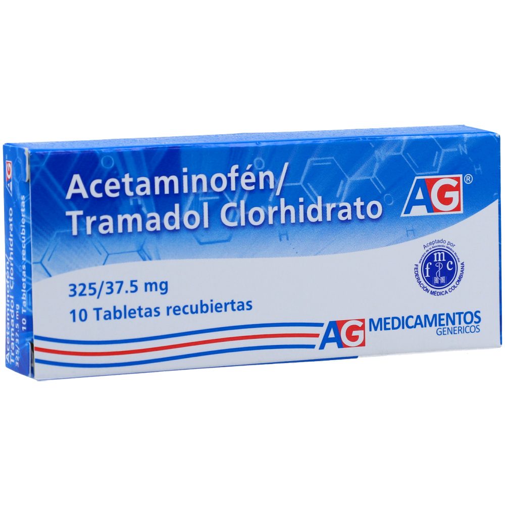 Acetaminofen+Tramadol 325/37.5 Mg Caja x 10 Tabletas (American Generics)