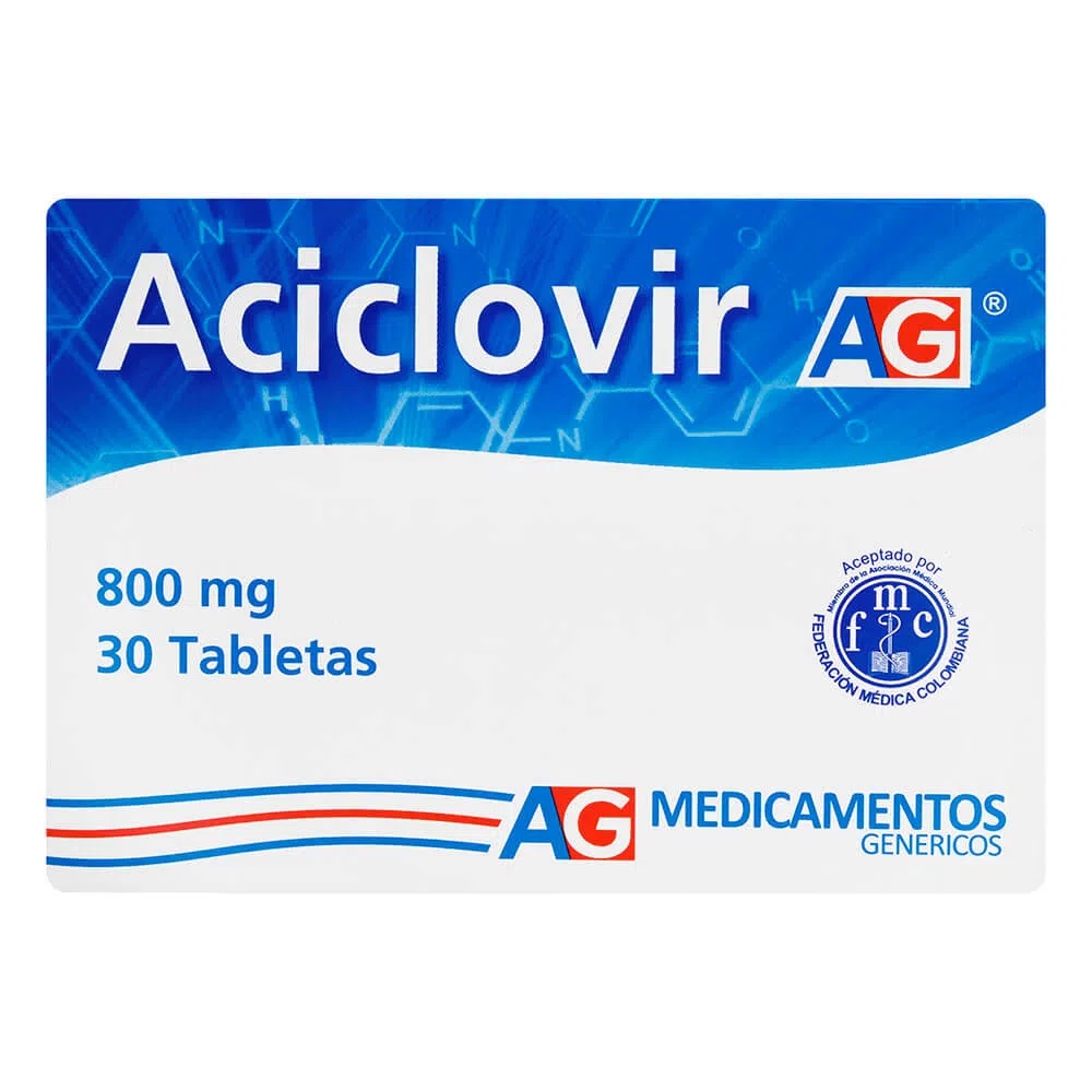 Aciclovir 800 Mg Caja x 30 Tabletas (American Generics)