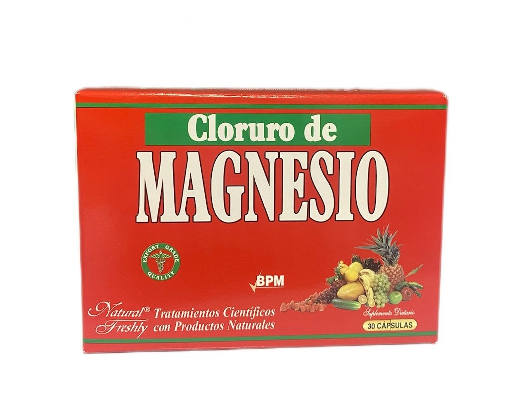 Cloruro De Magnesio Caja x 30 Capsulas (Natural Freshly)