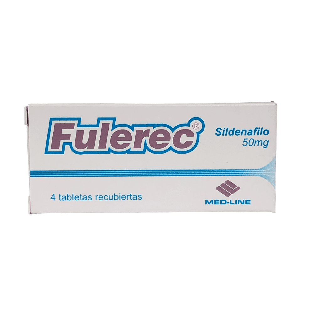 Fulerec (Sildenafil) 50 Mg Caja x 4 Tabletas (Med-Line)