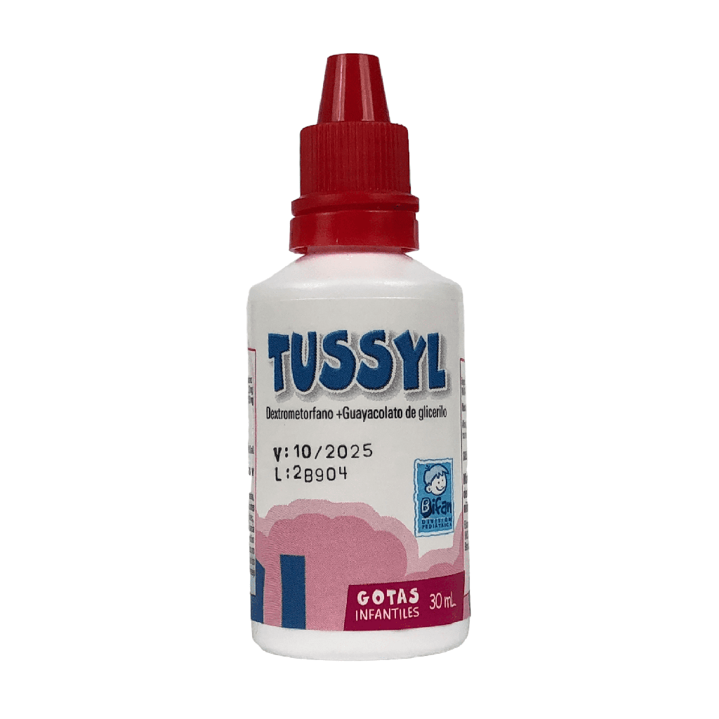 Tussyl (Dextrometorfano+Guayacolato) Gotas Oral Frasco x 30 Ml Und (Incobra)