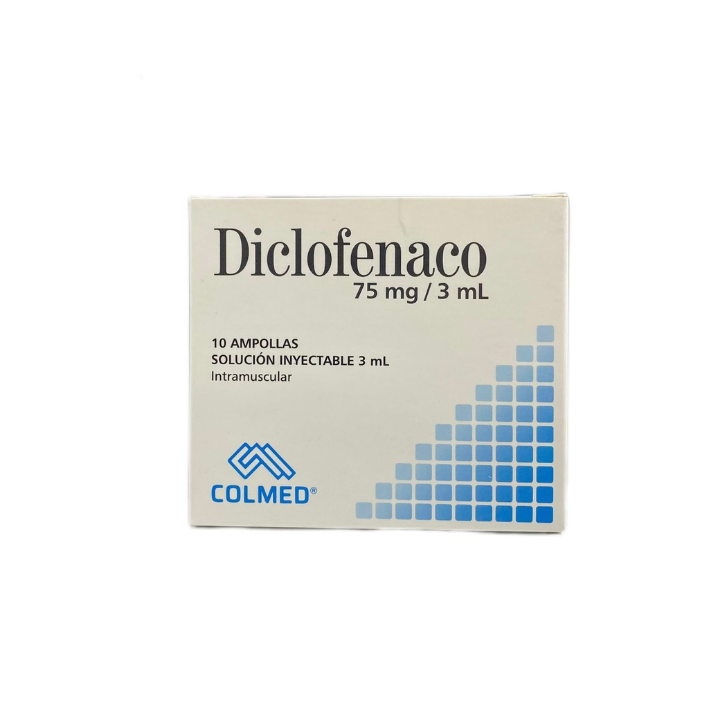 Diclofenaco 75Mg/3Ml Caja x 10 Ampollas (Colmed)