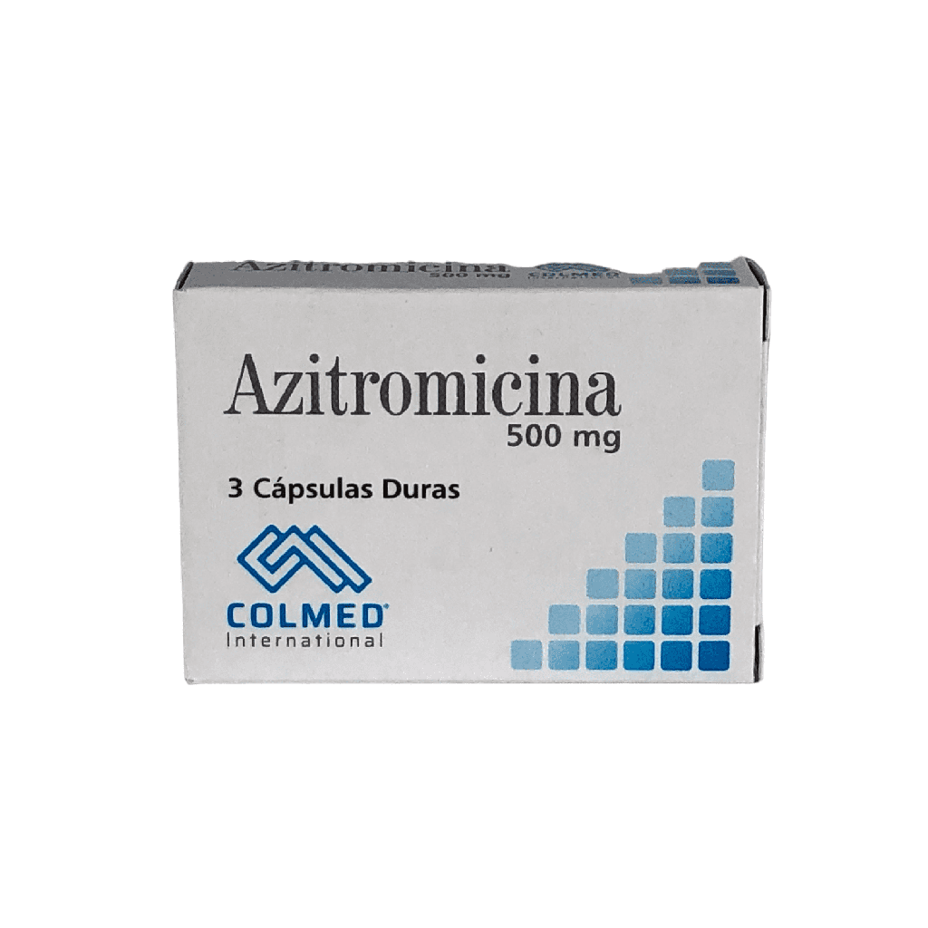 Azitromicina 500 Mg Caja x 3 Capsulas (Colmed)