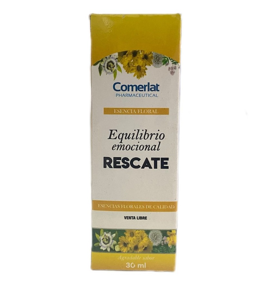 Rescate Esencia Floral Gotas Pague 4 LLeve 6 Frasco x 30 Ml Und (Comerlat)