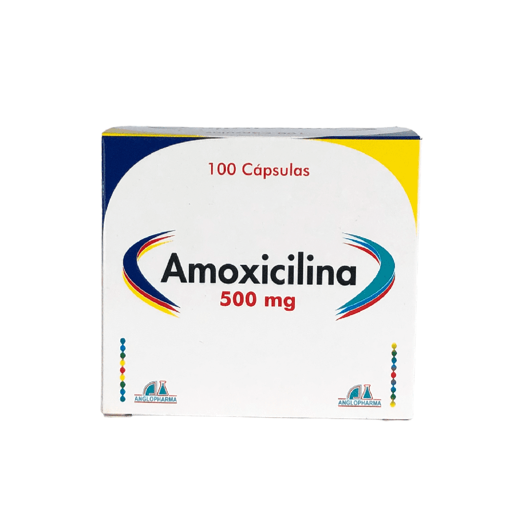 Amoxicilina 500 Mg Caja x 100 Capsulas Und (Anglopharma)