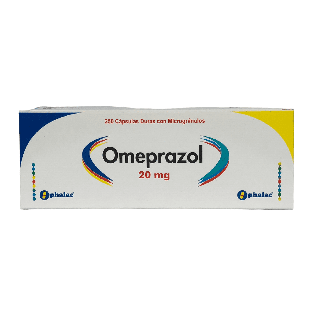 Omeprazol 20 Mg Caja x 250 Capsulas Und (Anglopharma)