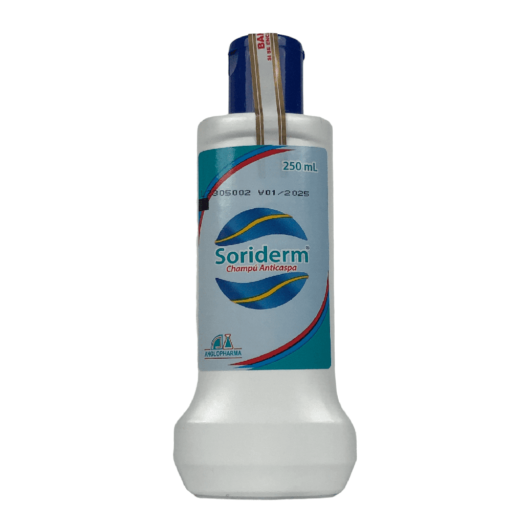 Soriderm Champu (Alquitran de Hulla+Alantoina) Frasco x 250 Ml Und (Anglopharma)