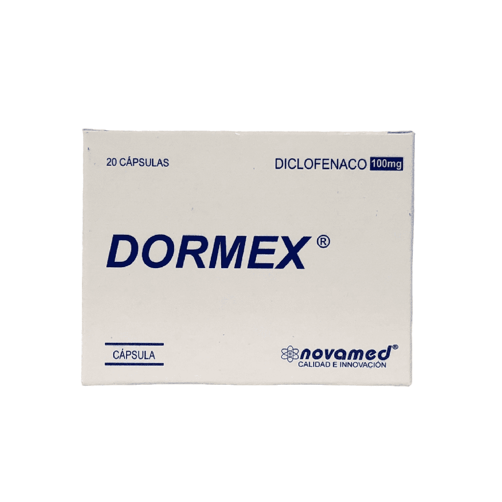 Dormex (Diclofenaco) 100 Mg Caja x 20 Capsulas Und (Novamed)