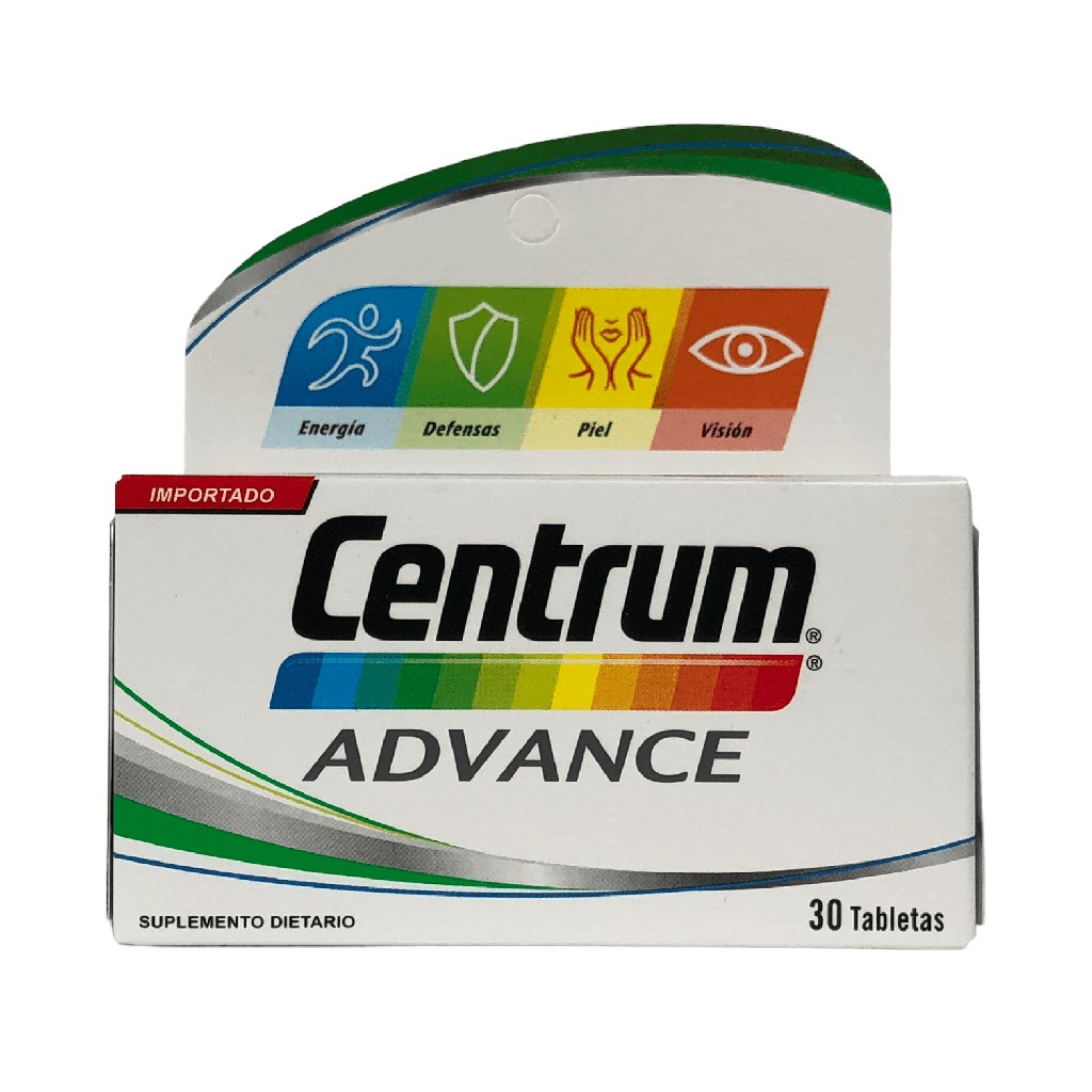 Centrum Advance (Multivitaminico) Frasco x 30 Tabletas (GSK)