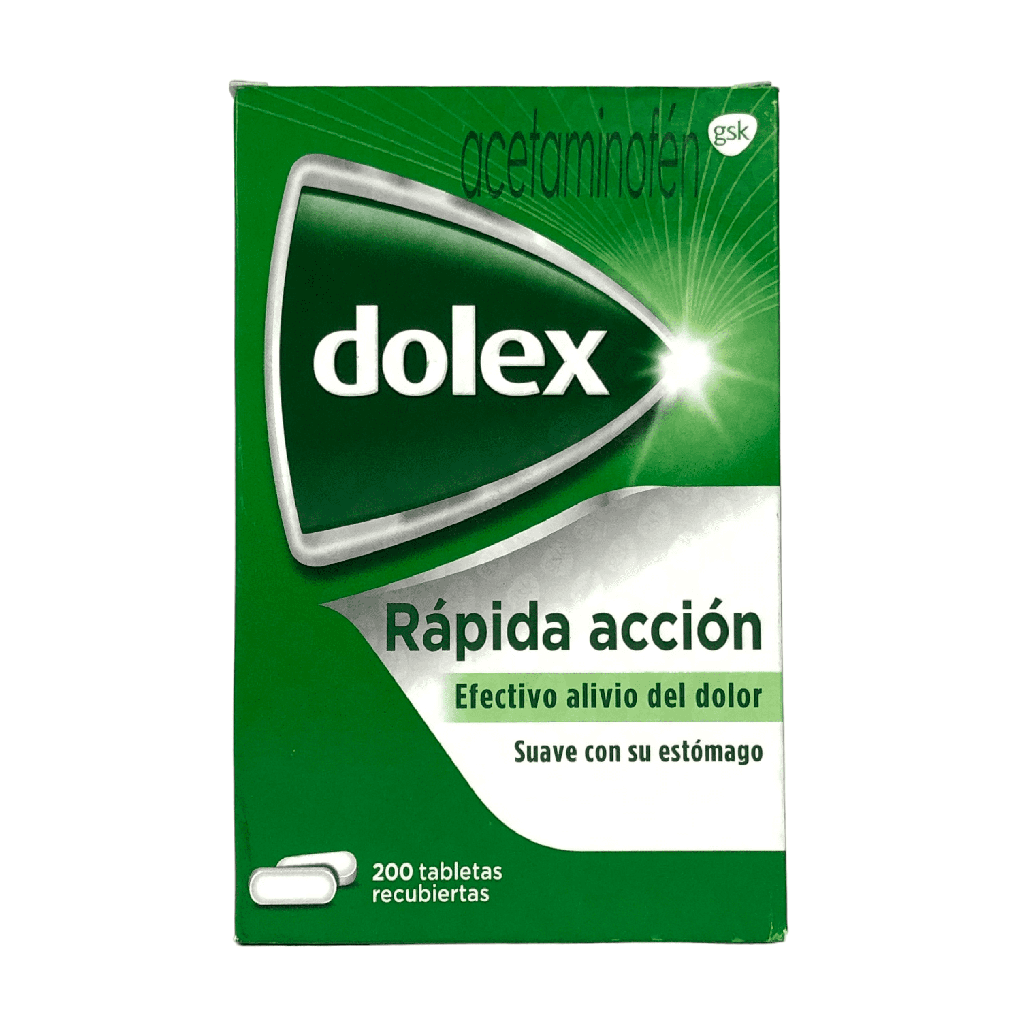 Dolex (Acetaminofen) 500 Mg Caja x 200 Tabletas (GSK)