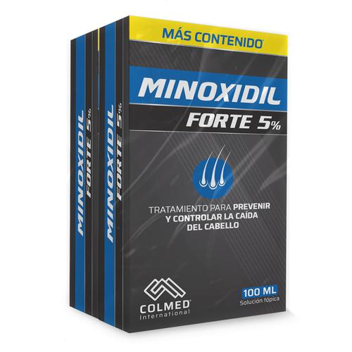 Minoxidil Forte 5% Solucion Topica Frasco x 100 Ml Und (Colmed)