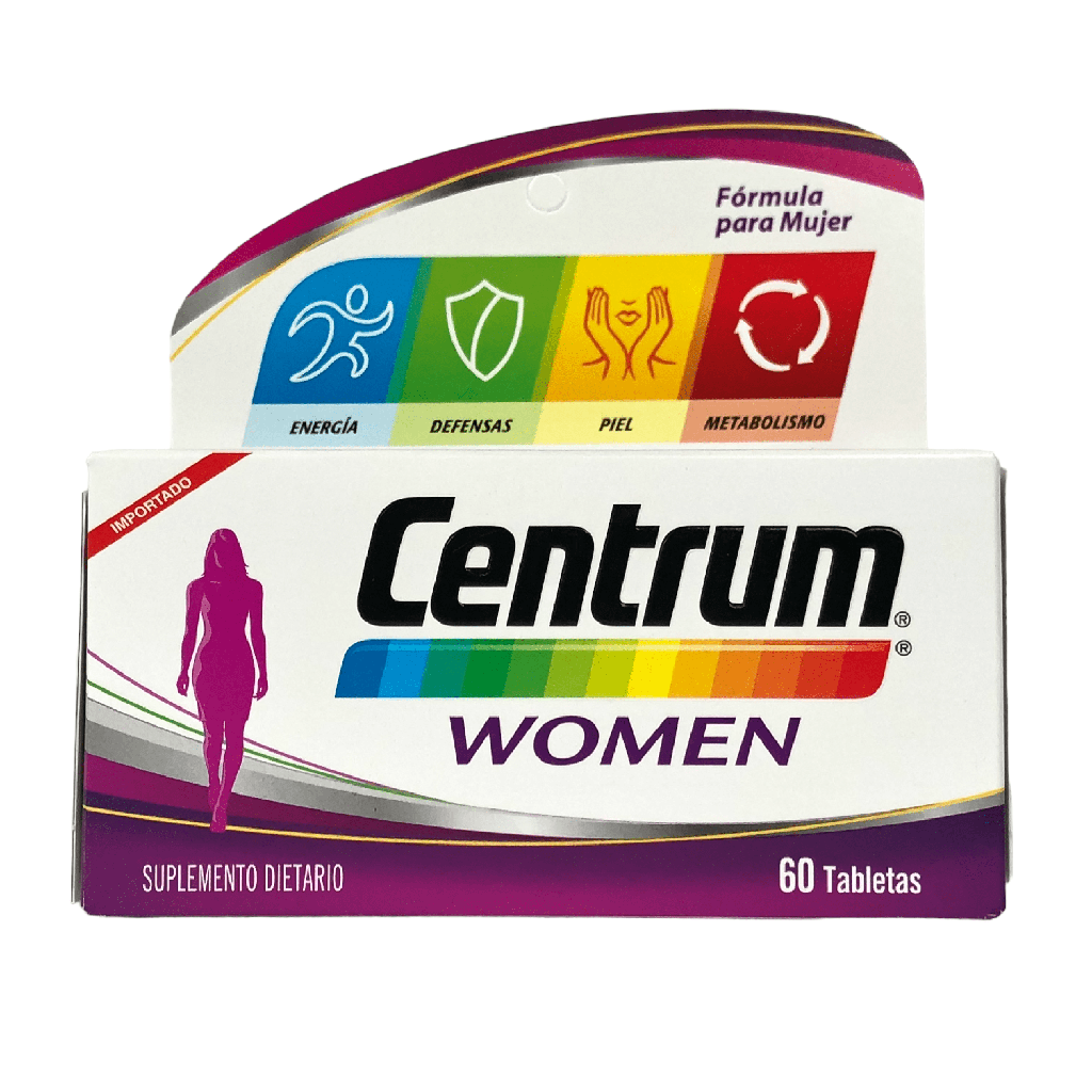 Centrum Women (Multivitaminico) Frasco x 60 Tabletas (GSK)