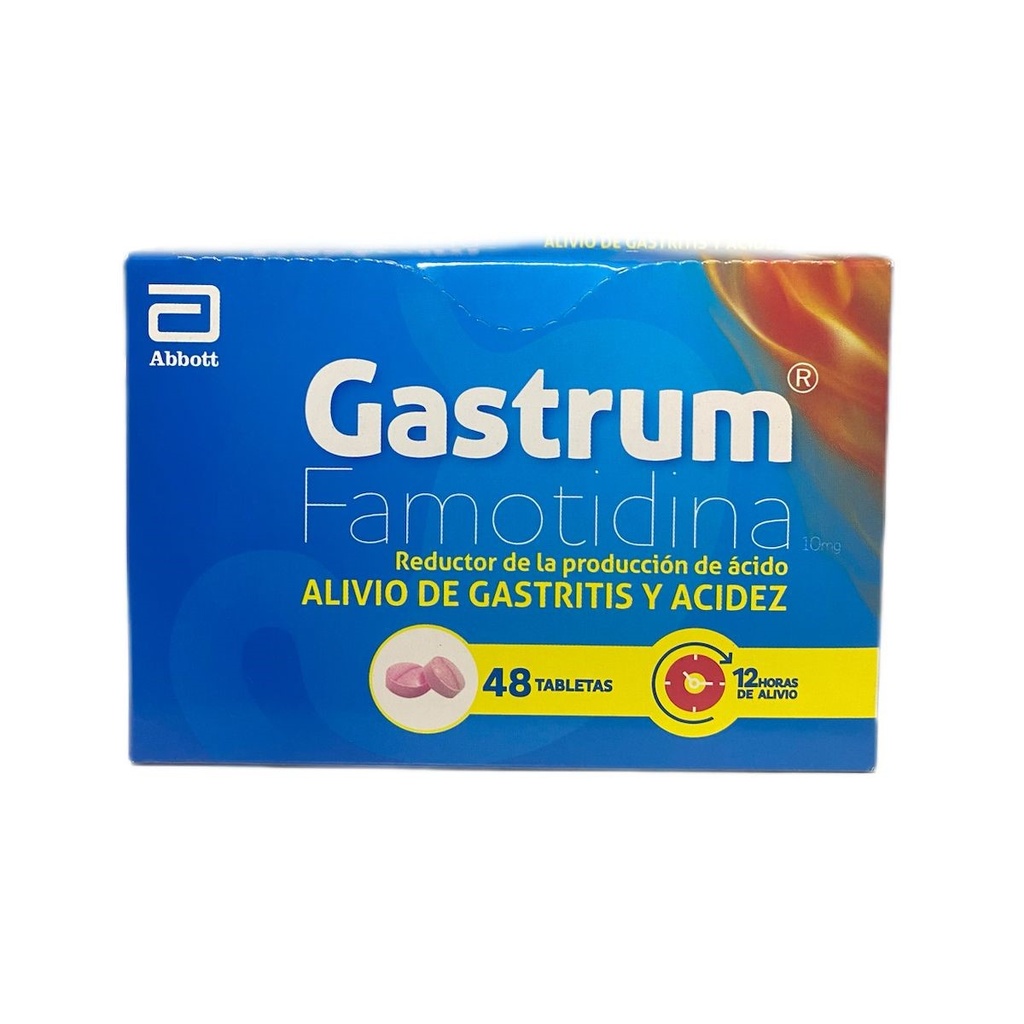 Gastrum (Famotidina) 10 Mg Caja x 48 Tabletas (Lafrancol)