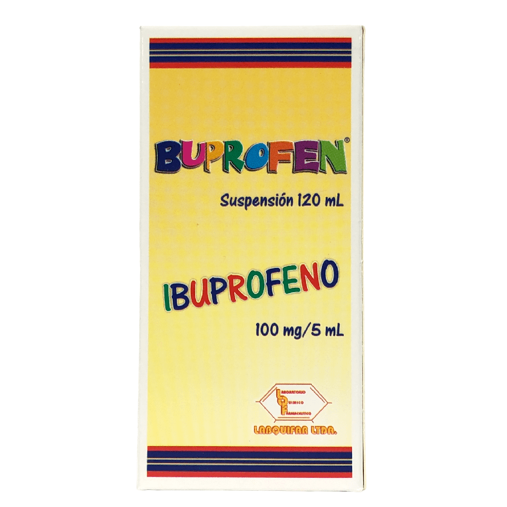 Buprofen (Ibuprofeno) 100 Mg Jarabe Frasco x 120 Ml (Labquifar)