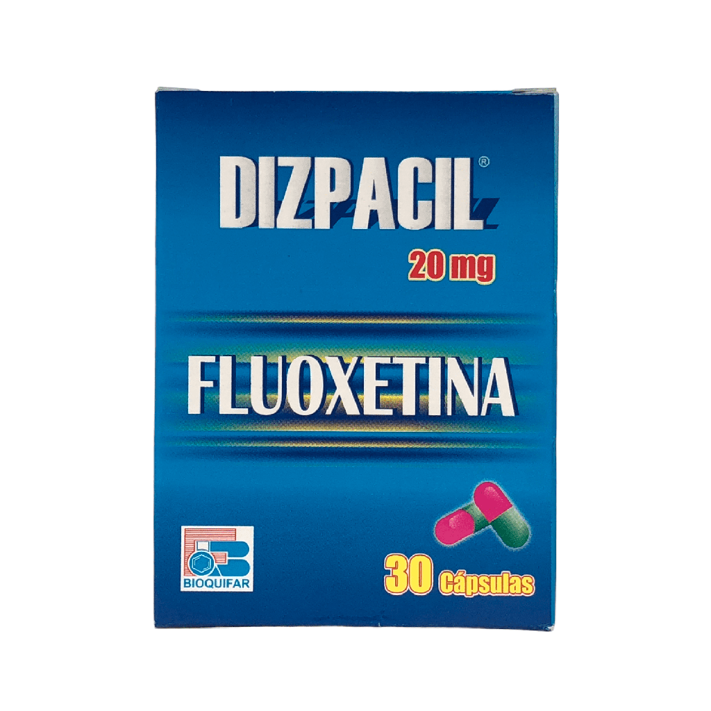 Dizpacil (Fluoxetina) 20 Mg Caja x 30 Capsulas (Bioquifar)
