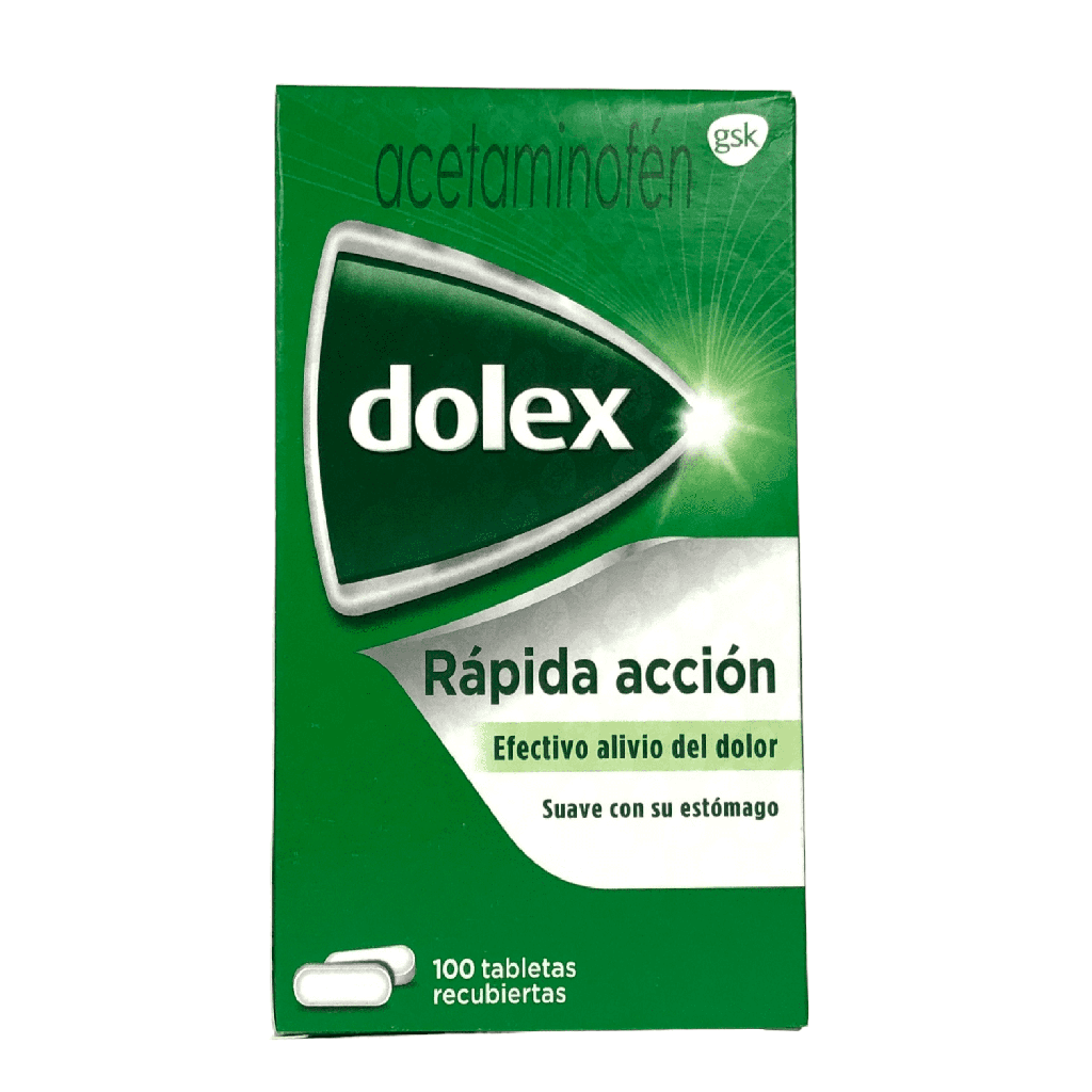 Dolex (Acetaminofen) 500 Mg Caja x 100 Tabletas (GSK)