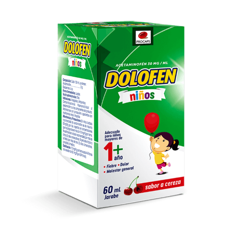 Dolofen (Acetaminofen) Jarabe Frasco x 60 Ml (Procaps)