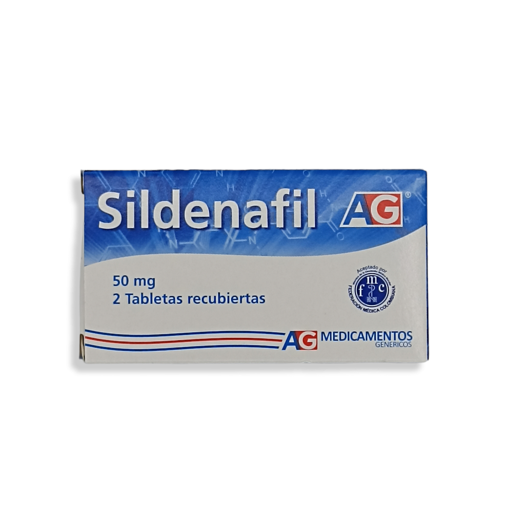 Sildenafil 50 mg Caja x 2 Tabletas Masticable (American Generics)