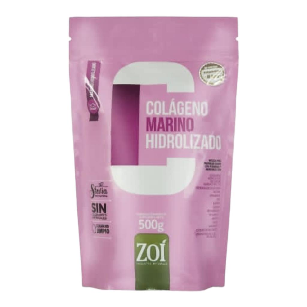 Colageno Marino Hidrolizado Polvo Bolsa x 500 G Und (Zoi)