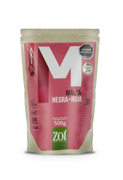 Macca Roja+Negra Polvo Bolsa x 500 G Und (Zoi)