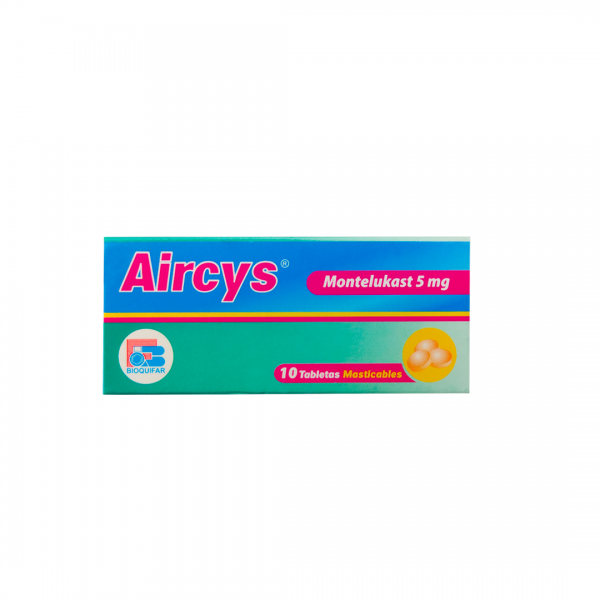 Aircys (Montelukast) 5 Mg Caja x 10 Tabletas (Bioquifar)