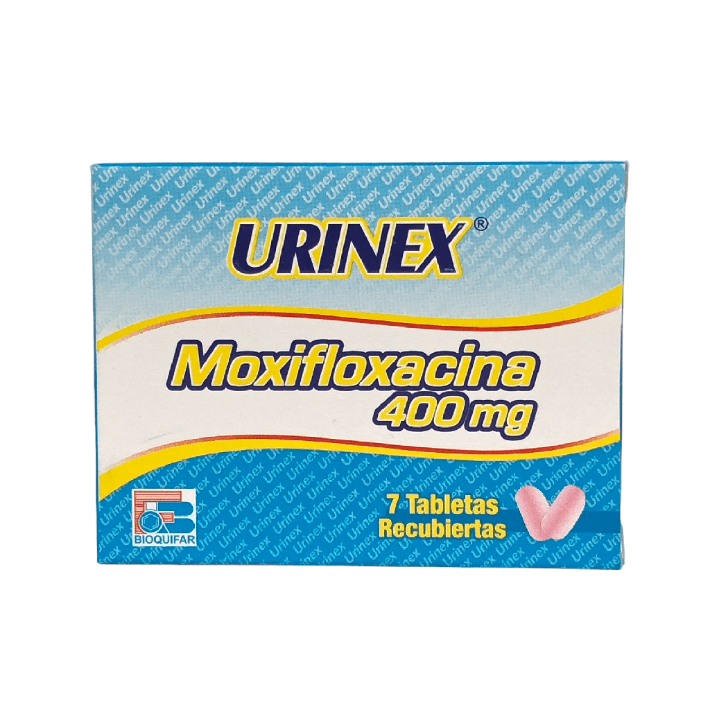 Urinex (Moxifloxacina) 400 Mg Caja x 7 Tabletas (Bioquifar)