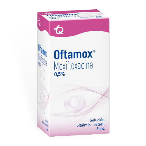 Oftamox (Moxifloxacina) 0.5 % Solucion Oftalmica Frasco x 5 Ml Und (Tecnoquimicas)