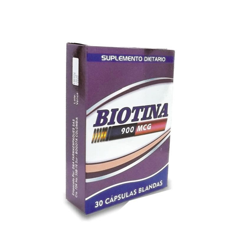 Biotina 900 Mcg Caja x 30 Perlas (GC-Pharma)