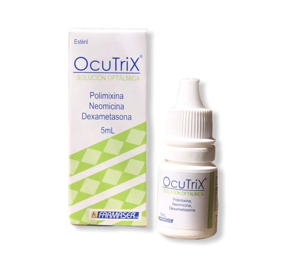 Ocutrix (Polimixina+Neomicina+Dexametasona) Gotas Oftalmicas Frasco x 5 Ml (GC-Pharma)