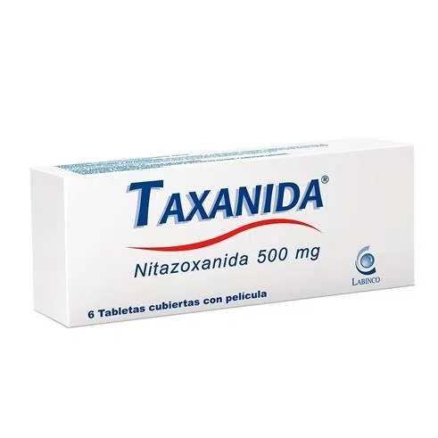 Taxanida (Nitazoxanida) 500 Mg Caja x 6 Tabletas (Labinco)