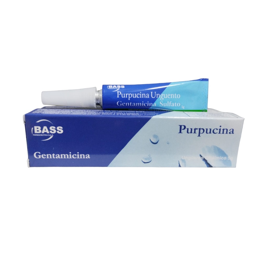 Purpucina (Gentamicina) 3 Mg Unguento Oftalmico Tubo x 5 G (Bass)