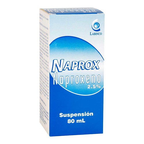 Naprox (Naproxeno) 2.5 g Suspensión Oral Frasco x 80 Ml (Labinco)