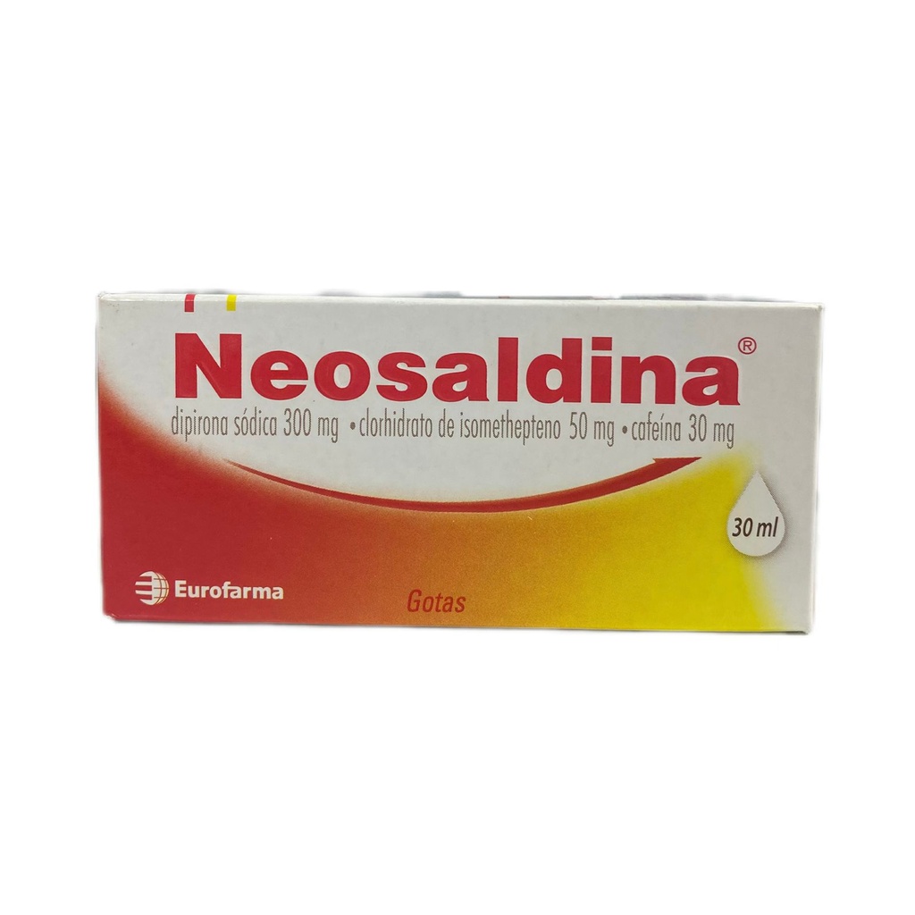 Neosaldina (Isometepteno+Dipirona+Cafeina) Gotas Orales Frasco x 30 Ml (Eurofarma)