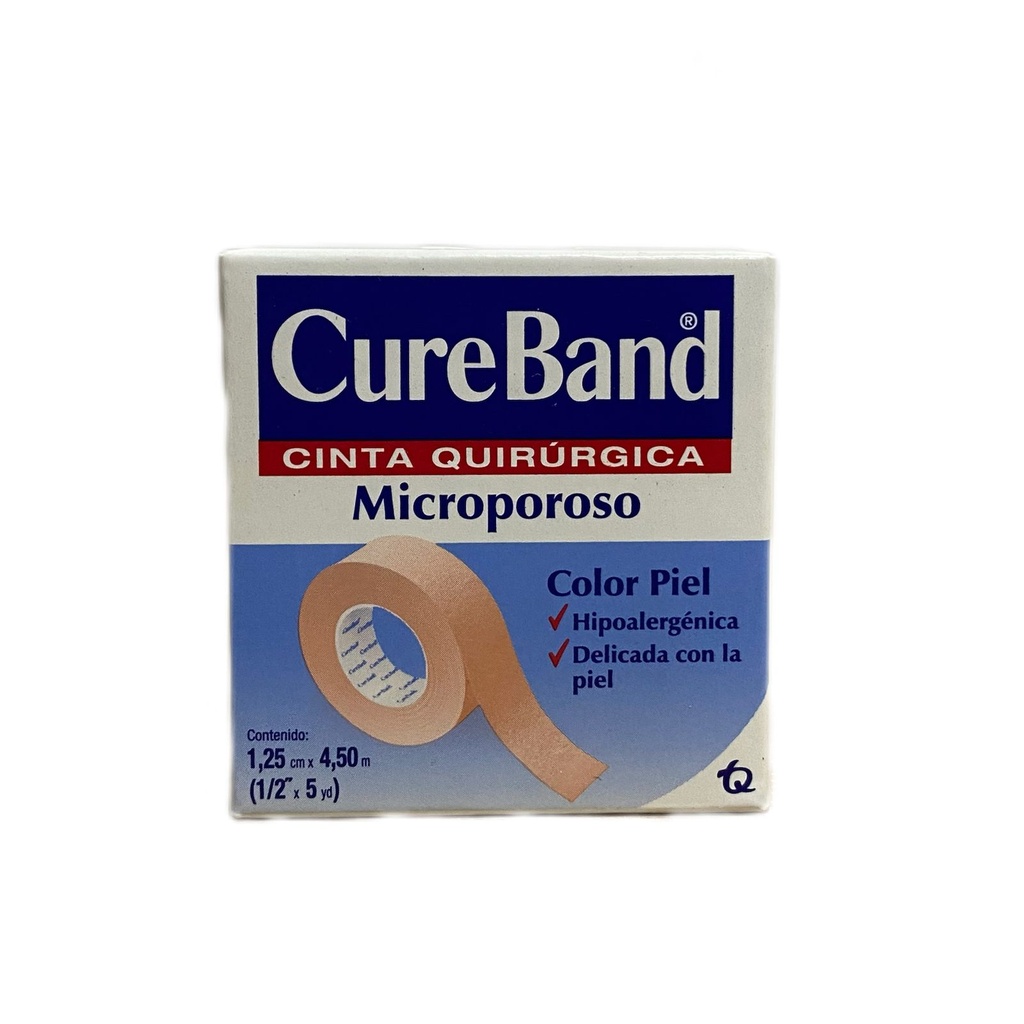 Micro Cureband Piel Cinta Quirurgica 1/2 x 5 Yardas Und (Tecnoquimicas)