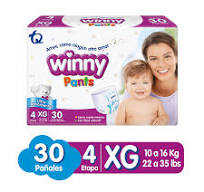 Pañal Winny Pants Etapa # 4 XG Paquete x 30 unid (Tecnoquimicas)