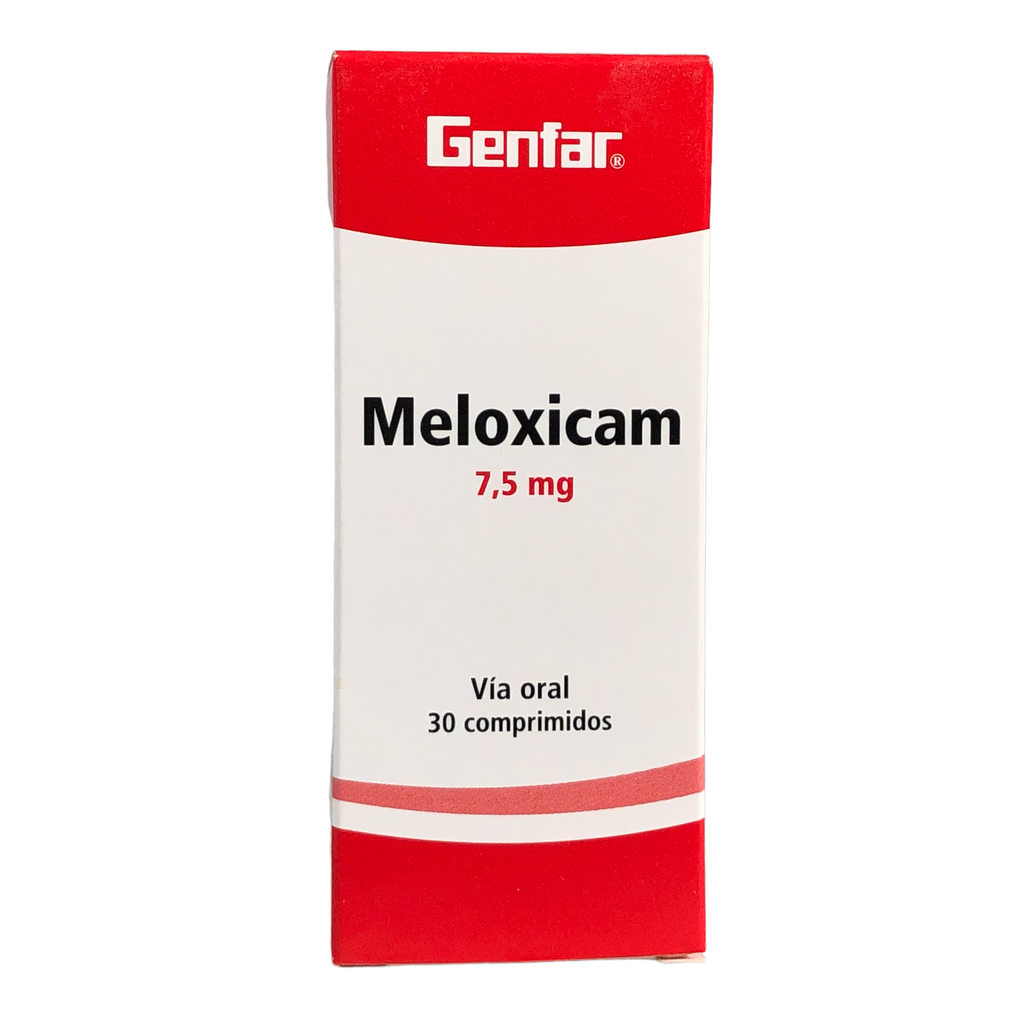 Meloxicam 7.5 Mg Caja x 10 Tabletas Und (Genfar)