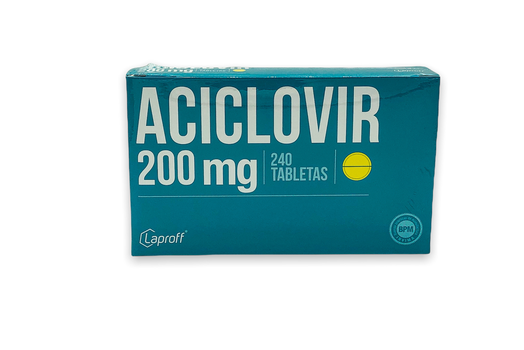 Aciclovir 200mg Tabletas Caja x 240 (Laproff)