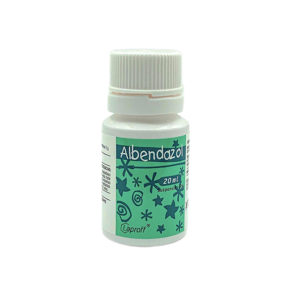 Albendazol 2% Suspension Frasco x 20ml (Laproff)