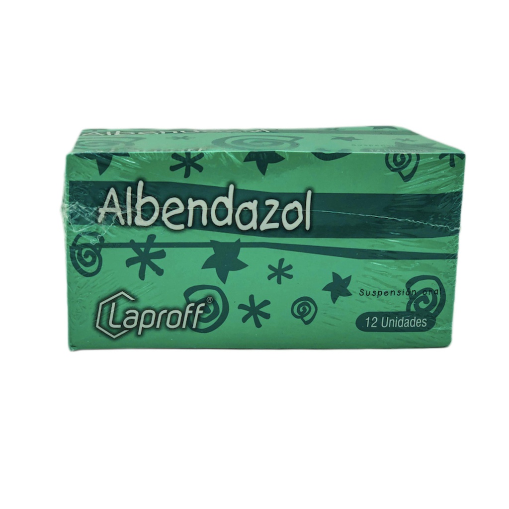 Albendazol 400mg  Suspension Sachet x 12 (Laproff)