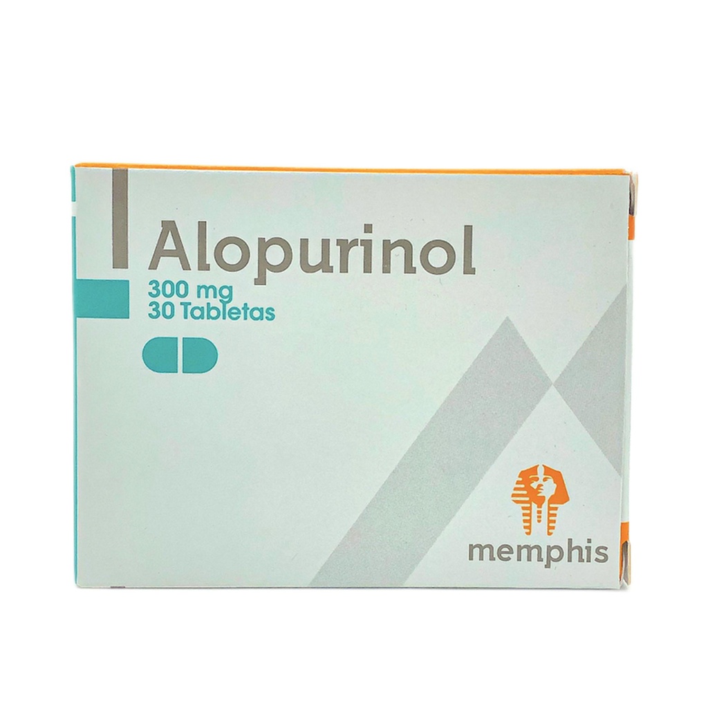 Alopurinol 300 Mg Caja x 30 Tabletas (Memphis)