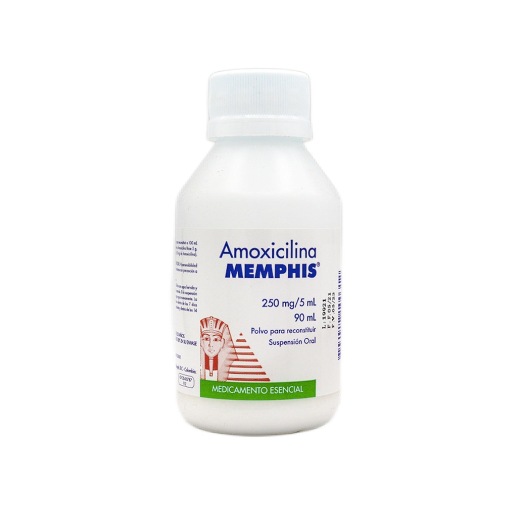 Amoxicilina 250mg/5ml Suspension  Frasco x 90ml (Memphis)
