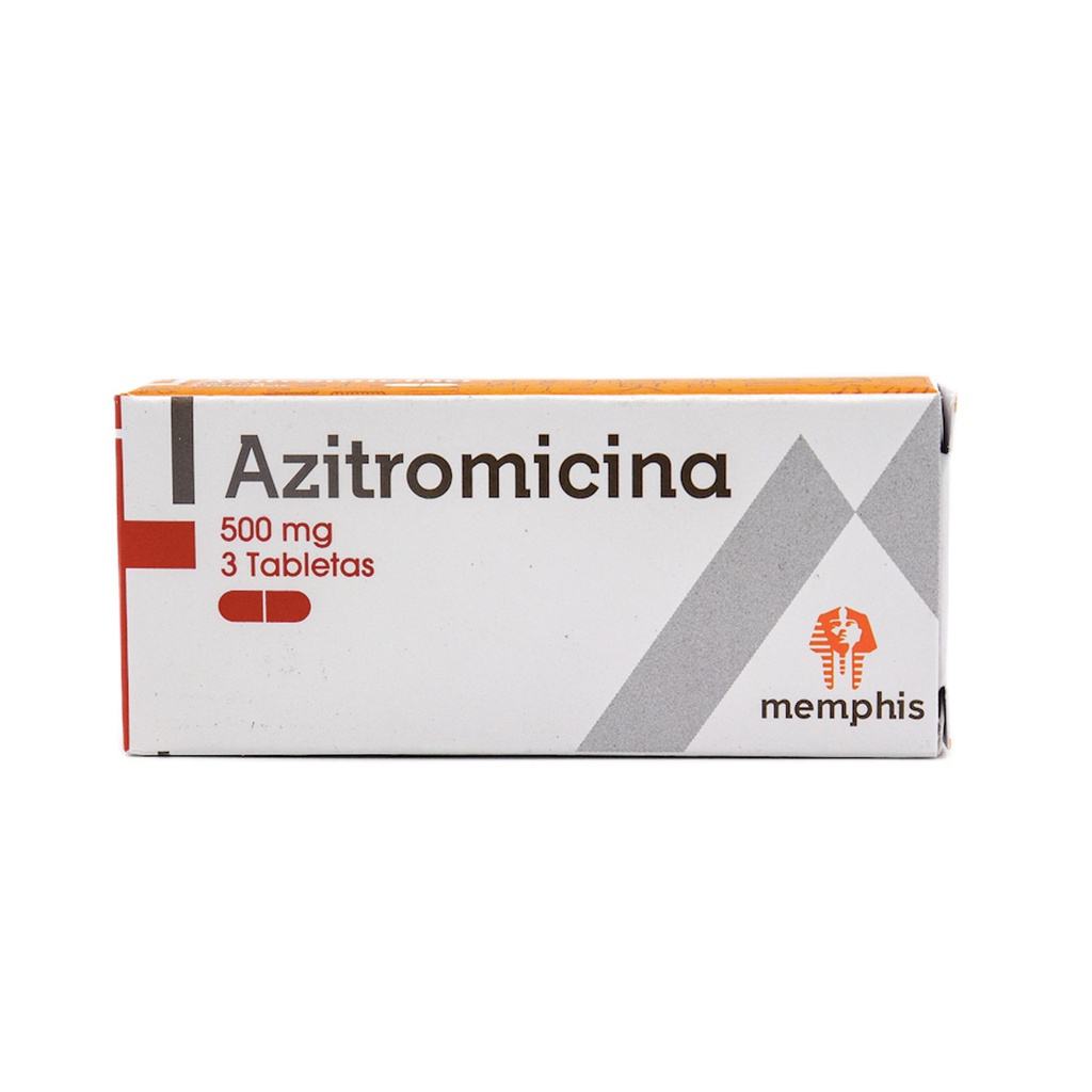 Azitromicina 500 Mg Caja x 3 Tabletas (Memphis)