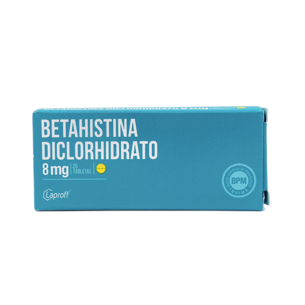 Betahistina 8mg Tabletas Caja x 20 (Laproff)