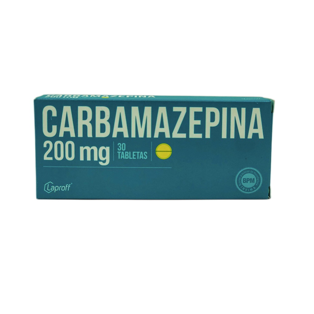 Carbamazepina 200mg Tabletas caja x 30 (Laproff)