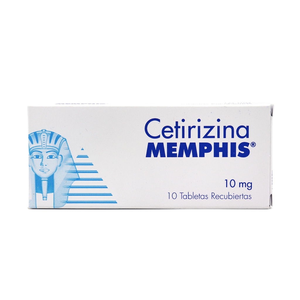 Cetirizina 10 Mg Caja x 10 Tabletas (Memphis)